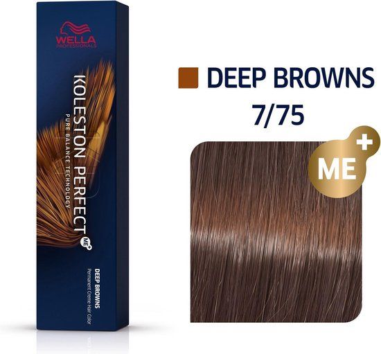 Wella Professionals Koleston Perfect Me+ Haarverf 7/75 Deep Browns 60ml