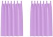 vidaXL Blackout Gordijnen met Ringen 2 st Paars 175 x 140 cm Polyester