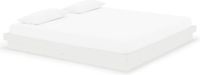 vidaXL Bedframe Massief Hout Wit 200x200 cm