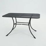 VITA Eettafel Metaal Rechthoekig Antraciet 130x80cm