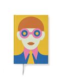 Olimpia Zagnoli Yellow Midsized Blank Notebook