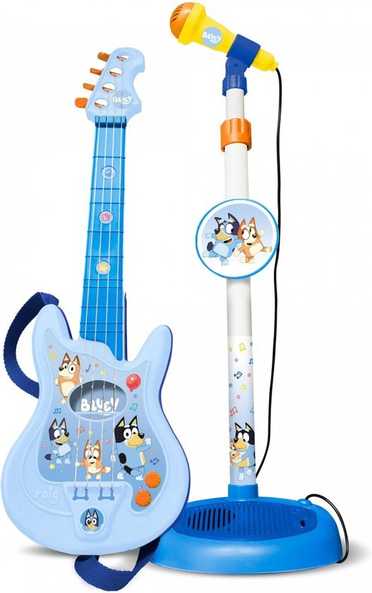 Kindergitaar Bluey Aanpasbaar Microfoon 60 x 30 x 17 mm