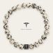 MEN OF MERCURY® Dalmatian Jasper Kralenarmband voor Heren – 8mm Natuursteen – Zwart-Wit Patroon – Elastische Pasvorm 17–20 cm – Luxe Geschenkverpakking