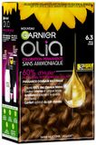 Garnier Olia Ammoniavrije Permanente Haarkleuring 6.3 Gouden Honing
