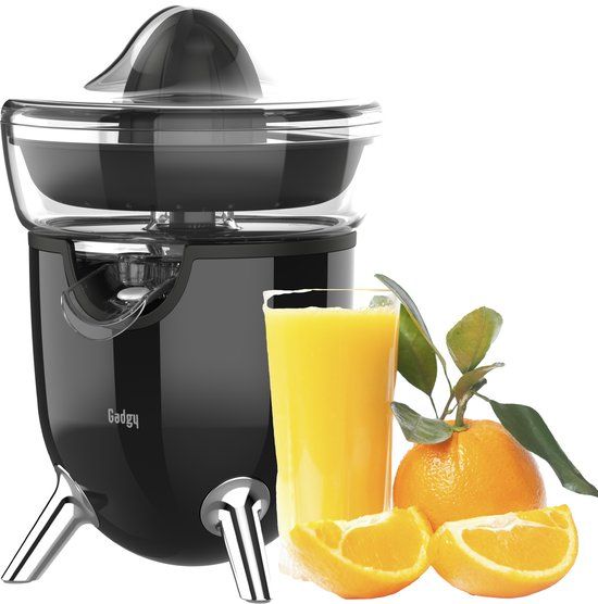 Gadgy Elektrische Citruspers - Sinaasappelpers en Citroenpers met Schenktuit - 100W - Zwart - Vaatwasserbestendig