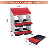 Nid de ponte pour poules 4 compart