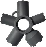 Merkloos / Sans marque Wan GmbH Straalregelaar Sleutel - Kraanonderhoud Tool - Sanitair Onderhoud - 10-in-1 Universeel Design - M165 tot M28 - Grijs