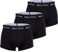 Marc O'Polo Essentials Set van 3 boxershorts voor heren, zwart, maat S