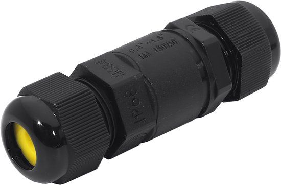 HOFTRONIC Kabelverbinder - IP68 Waterdicht - Koppelstuk - Zwart