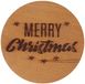 Engraved House Merry Christmas Beuken Hout Onderzetter