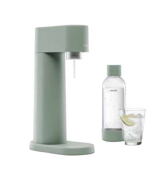 Mysoda Woody - Bruiswatertoestel - Groen, RVS - Incl. CO2 Cilinder & Waterfles