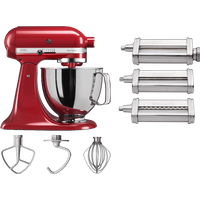KitchenAid Artisan Mixer 5KSM125 Keizerrood + Pastaroller en -snijderset (3-delig)