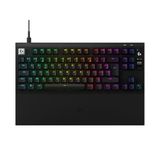 Logitech G PRO X2 RAPID bedraad gamingtoetsenbord met magnetische analoge schakelaars, snelle trigger, OLED-display, 8 kHz pollingfrequentie, polssteun en afneembare USB-C-kabel - Roze