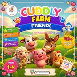 Cuddly farm friends: An Adorable Baby Animals Coloring Book for Toddlers and Kids Ages 1-4, Preschool Activity Book with Simple, Big and Bold Farm Friends for Little Hands