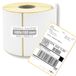 GIANTO Thermische printeretiketten, 100 x 150 mm, 1 rol directe warmteoverdrachtstickers, permanent zelfklevend voor zebra, gatkern van 40 mm, universeel (rol van 500 stuks)
