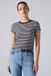 Levi's T-shirt essentiel pour femme - S - Zwart / Bliss Stripe Anthracite Night