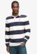 Superdry Athletic Stripe Rugby Top Relaxed Fit Heren S Ecru/Marineblauw Gestreept Coton
