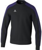 Erima Evo Star Sweatshirt Heren - Zwart / Paars | Maat: XXL