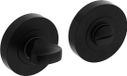 Intersteel Fermeture de WC 8mm rosace à vis ronde noir
