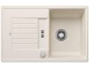 Blanco Silgranit spoelbak, 780x500 mm, zacht wit