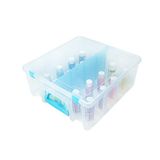 ArtBin Super Satchel Dubbel Diep, Verdelers, 6990RH, Polypropyleen Kunststof, Helder & Aqua