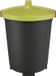 Conteneur à déchets 45 litres, refermable, peu encombrant, noir