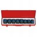 King Tony - Set van 8 metrische 3/4" slagmoerdoppen - 21 tot 41 mm