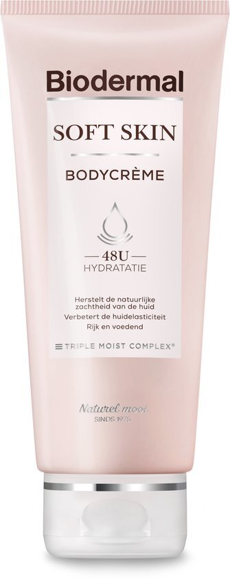 Biodermal Soft Skin Bodycr&#232;me - Verbetert de natuurlijke zachtheid van jouw huid, dankzij het Triple Moist Complex voor 48 uur intensieve hydratatie - 200ml