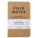 Field Notes Brand Field Notes Original Kraft FN-01 Graph 3-Pack, notitieboekjes