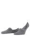 FALKE Step High Cut onzichtbar eenkleurig katoen footies heren grijs - maat 39-42