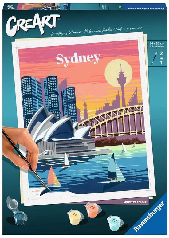 Ravensburger Verlag GmbH Ravensburger CreArt - Malen nach Zahlen 23526 - Colorful Sydney - ab 12 Jahren