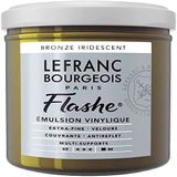 Lefranc Bourgeois 300485 Flashe acryl- en vinylverf, lichtecht, dekkend en bestand tegen veroudering - 125ml Pot, Bronze Iridescent