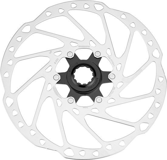 Shimano Deore RT64 Center Lock Remschijf - 203mm - Zilver