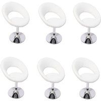 Générique Set van 6 eetkamerstoelen Palermo ~ wit