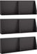 vidaXL - Keermuur - 6 - st - 60 - x - 12 - x - 40 - cm - Staal - Zwart