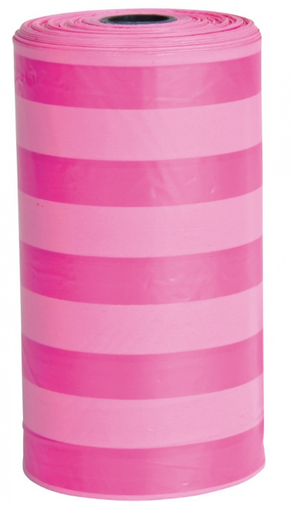 TRIXIE Dog Dirt Bags - Poepzakjes - M - 4 x 20 stuks - Zwart/Blauw/Groen/Roze