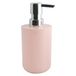 MSV Zeepdispenser Inagua vloeibare zeepdispenser, inhoud 7 x 7 x 16 cm - pastelroze