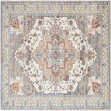 vidaXL - Tapijt - ORIZ - Bruin - 160 x 160 cm - 100% Polyester