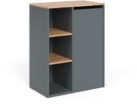 Vicco Viktor Badkamerkast – 68 x 88.2 cm met open vakken Antraciet/gouden eik