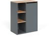 Vicco Viktor Badkamerkast – 68 x 88.2 cm met open vakken Antraciet/gouden eik