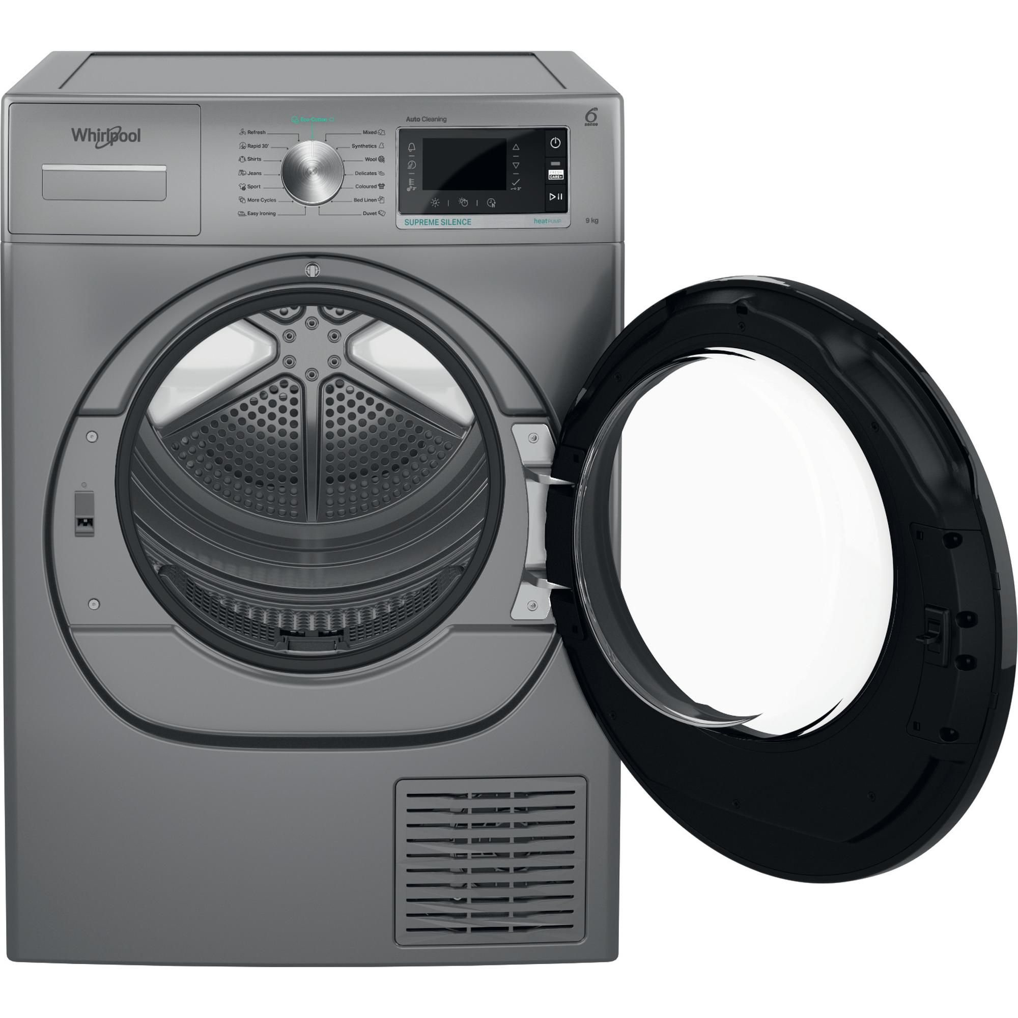 Whirlpool W7 D93SB EE Warmtepompdroger | 9 kg | Zilver