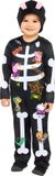 Amscan Verkleedpak Skelet Peppa Pig Junior Zwart Mt 3-4 Jaar