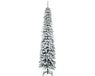 HOMCOM Kerstboom Kunststof, Metaal Ø54 x 210H cm Groen+Wit