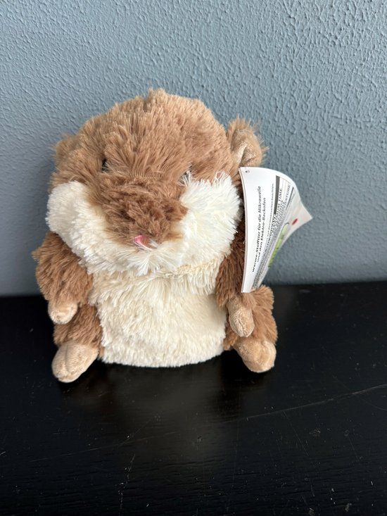Warmies Hamster Knuffel Bruin/Wit Pluche 40 cm