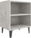 vidaXL Nachtkastje met metalen poten 40x30x50 cm betongrijs