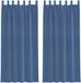 vidaXL Gordijnen voile met lussen 2 st 140x245 cm koningsblauw