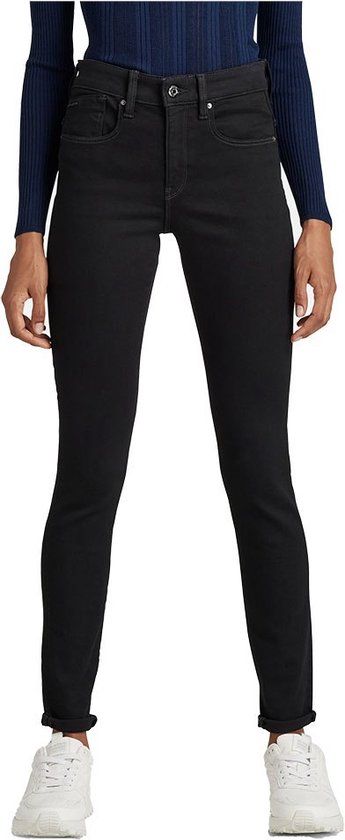 G-star Lhana Skinny Jeans Zwart 27 / 32 Vrouw - Dames - Maat W27 X L32 - Casual
