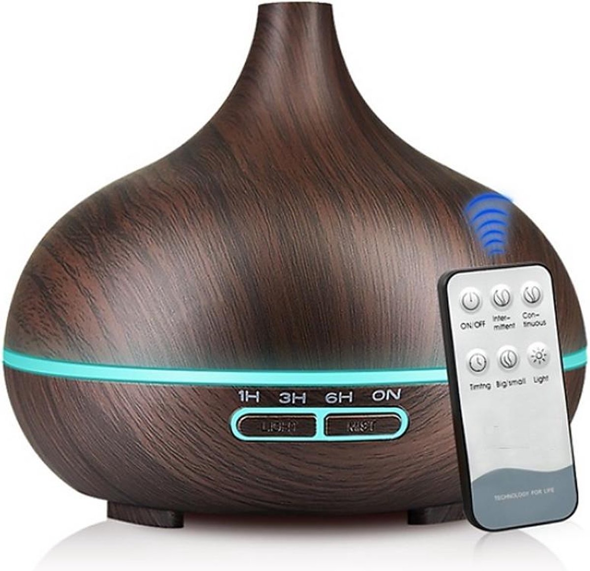 Zedar Aroma Diffuser 550ML met Afstandsbediening Luchtbevochtiger