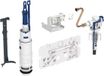 Geberit kit de façade pour double chasse d'eau avec robinet flotteur type 383, pour réservoir encastré type 110.800, 240515005