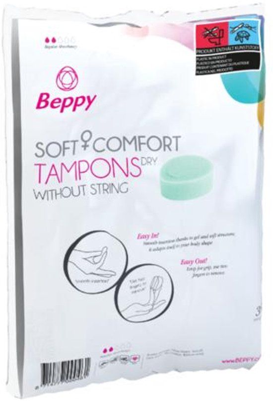 Beppy Tampons Extra Soft - 30 stuks - Normaal - zonder touwtje